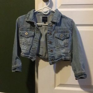 Cropped jean jacket
